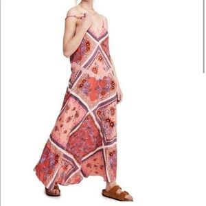 Free People Stevie Maxi Dress Geranium Sz Xs